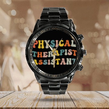 Discover Physical Therapist Assistant PTA Physical Therapy Assistant 1 Calendar Steel Band Watch