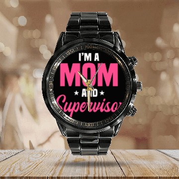 Discover Supervisor Mother Boss Manager Coordinator Mothers Day Baseball Tees Calendar Steel Band Watch