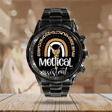 Discover medicals Assistant nurses Life Doctor Assistant Student 4 Calendar Steel Band Watch