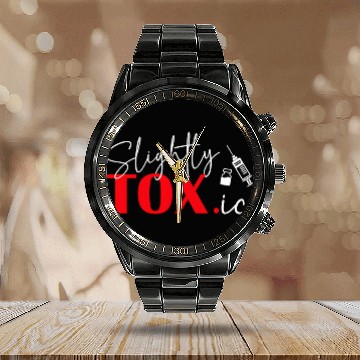 Discover Slightly Toxic nurses Injector Aesthetic Nursing Calendar Steel Band Watch