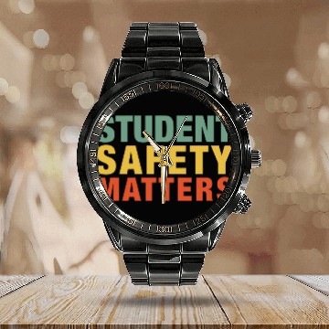 Discover Student Safety Matters Reopening Schools Calendar Steel Band Watch