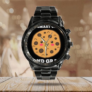Discover Smart Cookie Funny Second Grade Back To School Student Calendar Steel Band Watch