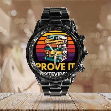Discover Prove It Text Evidence Reading Teacher 1 Calendar Steel Band Watch