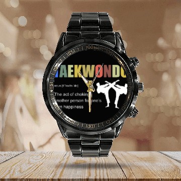 Discover Taekwondo Definition Tae Kwon Do Fighter 3 Calendar Steel Band Watch