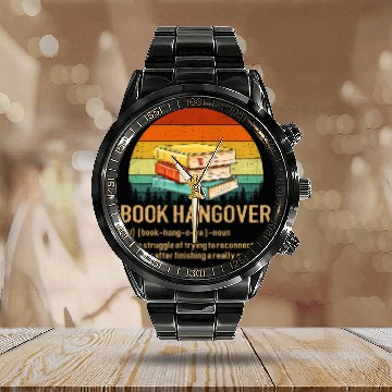 Discover book hangover definition book hangover 1 Calendar Steel Band Watch