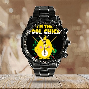 Discover Mens Pool Billiard For Pool Player Billiard Player 18 Calendar Steel Band Watch