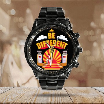 Discover Taekwando Karate Kung Fu Be Different Martial Arts Calendar Steel Band Watch