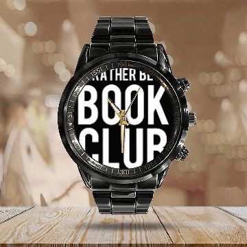 Discover Funny Reading Reader Book Club Lover Sarcastic 2 Calendar Steel Band Watch