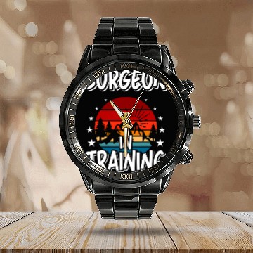 Discover Surgeon in Training Future Surgeon Calendar Steel Band Watch