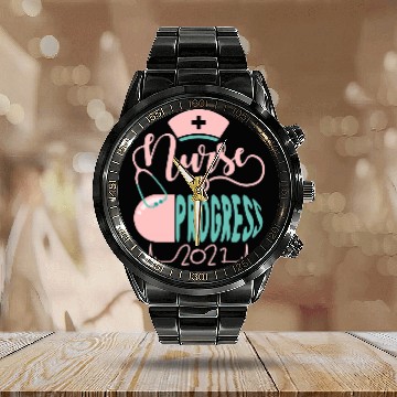 Discover Nursing Student Graduation In Progress nurses Grad Class 1 Baseball Tees Calendar Steel Band Watch