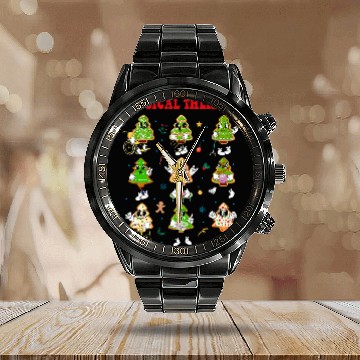 Discover Physical Therapy ChristmasPhysical Therapistxmass Tree Cake Calendar Steel Band Watch