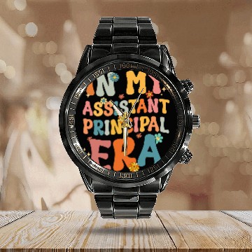 Discover In My Assistant Principal Era Retro Assistant Principal Cute Calendar Steel Band Watch