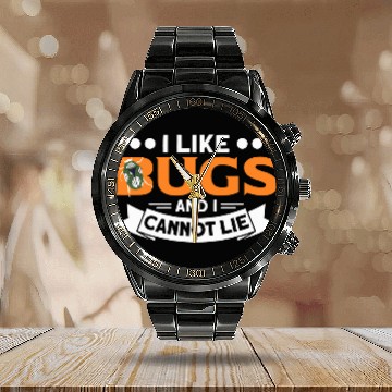 Discover ILike Bugs And I Cannot Lie Bug Fly Hunter Student Teacher Calendar Steel Band Watch