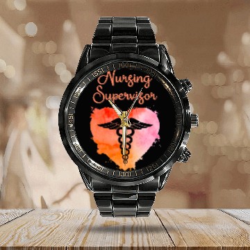 Discover Nursing Supervisor Gifts nursess Nursing Graduation Caduceus Calendar Steel Band Watch