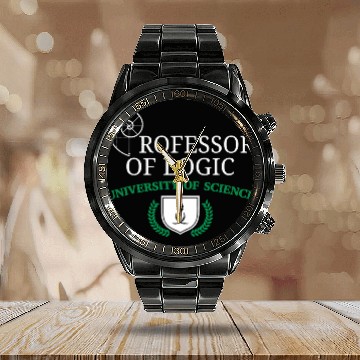 Discover Professor Of Logic University Of Science Calendar Steel Band Watch