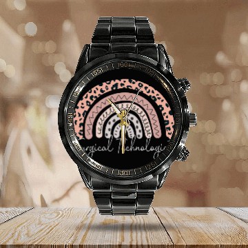 Discover Surgical Technologist Rainbow Technology Tech Surgeon Calendar Steel Band Watch