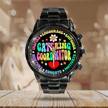 Discover Food Services Crew Cafeteria Worker Catering Coordinator 2 Calendar Steel Band Watch