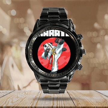 Discover Funny Karate Panda 2 Calendar Steel Band Watch