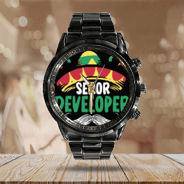 Discover Software Engineer Computer Programmer Programming Code Calendar Steel Band Watch