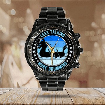 Discover Dragon Boat Racing Less Talking More Drumming Zip Calendar Steel Band Watch