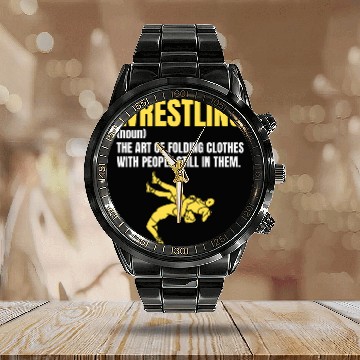 Discover Wrestling Definition 1 Calendar Steel Band Watch