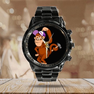 Discover Something Went Wrong Support Monkey Support Worker Calendar Steel Band Watch
