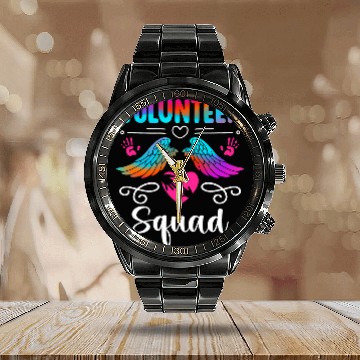 Discover Volunteer Squad Voluntary Worker Crew Volunteering Team Calendar Steel Band Watch