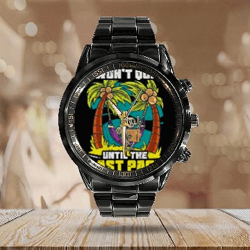 Discover Book Reader Last Page Funny Skeletons Bookworm Reading Calendar Steel Band Watch