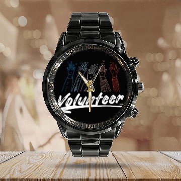 Discover Volunteer Voluntary Volunteering Calendar Steel Band Watch