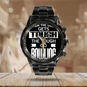 Discover Go bowling Calendar Steel Band Watch