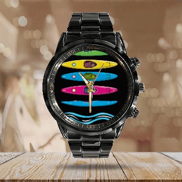 Discover Boating Boat Kayak Kayaking Pontoon Lake Summer Baseball Tees Calendar Steel Band Watch