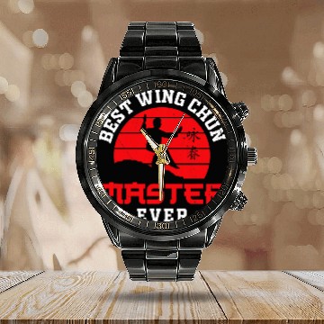 Discover Wing Chun bestser Wing Chun Master Ever Martial Arts Kung Fu Calendar Steel Band Watch