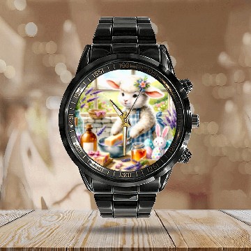 Discover Easter Lamb In Soap Making Workshop Lavender Honey Milk Calendar Steel Band Watch