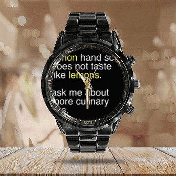 Discover lemon hand soap does not taste like lemons gift Baseball Tees Calendar Steel Band Watch