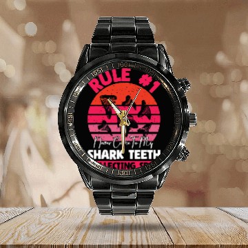 Discover Teeth Identification Book Shark Teeth Collecting Jar Calendar Steel Band Watch