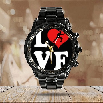 Discover I Love Fencing 4 Baseball Tees Calendar Steel Band Watch