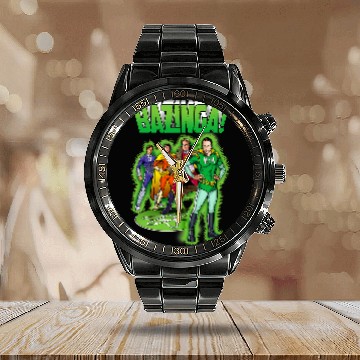 Discover The Big Bang Theory Bazinga Comic Book Characters Calendar Steel Band Watch