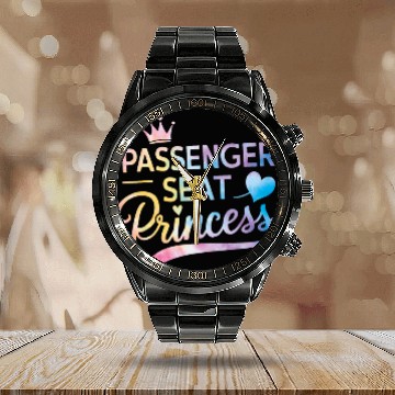 Discover Passenger Seat Princess Girlfriend Passenger Princess 1 Calendar Steel Band Watch