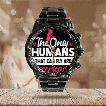 Discover Cheerleader Rebel Cheerleading Outfit Cheer Mom Calendar Steel Band Watch Baseball Tees