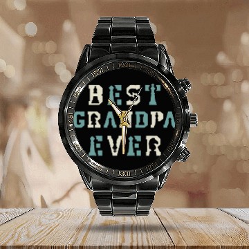 Discover bestss Grandpa Ever Chess Player Chess Master Grandparents Day Baseball Tees Calendar Steel Band Watch