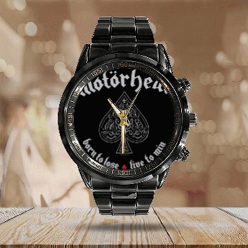 Discover Motorhead Calendar Steel Band Watch Born To Lose Live To Win