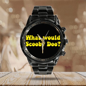 Discover WHAT WOULD SCOOBY DOO Hawaiians Calendar Steel Band Watch
