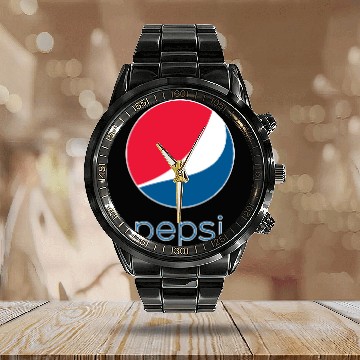 Discover Pepsi Unisex Calendar Steel Band Watch