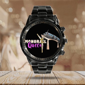 Discover Monorail Queen Railway Train Commuter Monorail Lover Vehicle Calendar Steel Band Watch