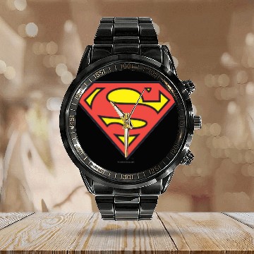 Discover Superman S-Shield | Superman Logo Baseball Jerseys Calendar Steel Band Watch