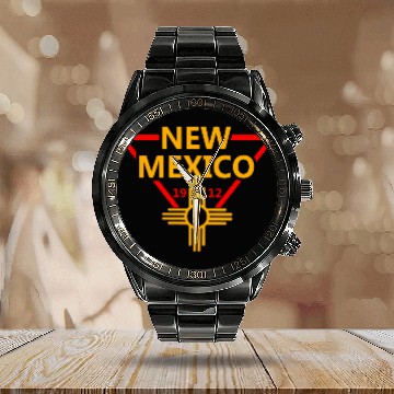 Discover New Mexico Established Baseball Jerseys Calendar Steel Band Watch
