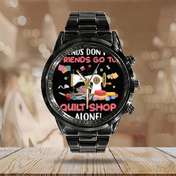 Discover Sewing Quilting Machine Sewist Tailor Patchwork Quilt Shop Calendar Steel Band Watch