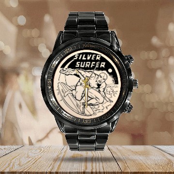 Discover Silver Surfer - rare! - Silver Surfer - Calendar Steel Band Watch