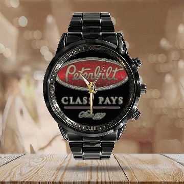 Discover Peterbilt Class Pays 1939 Zip Calendar Steel Band Watch