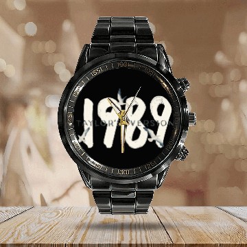 Discover T Swift 1989 Calendar Steel Band Watch - Light Blue Calendar Steel Band Watch 1989